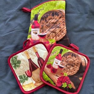 New Wine Decor Pot Holder Set